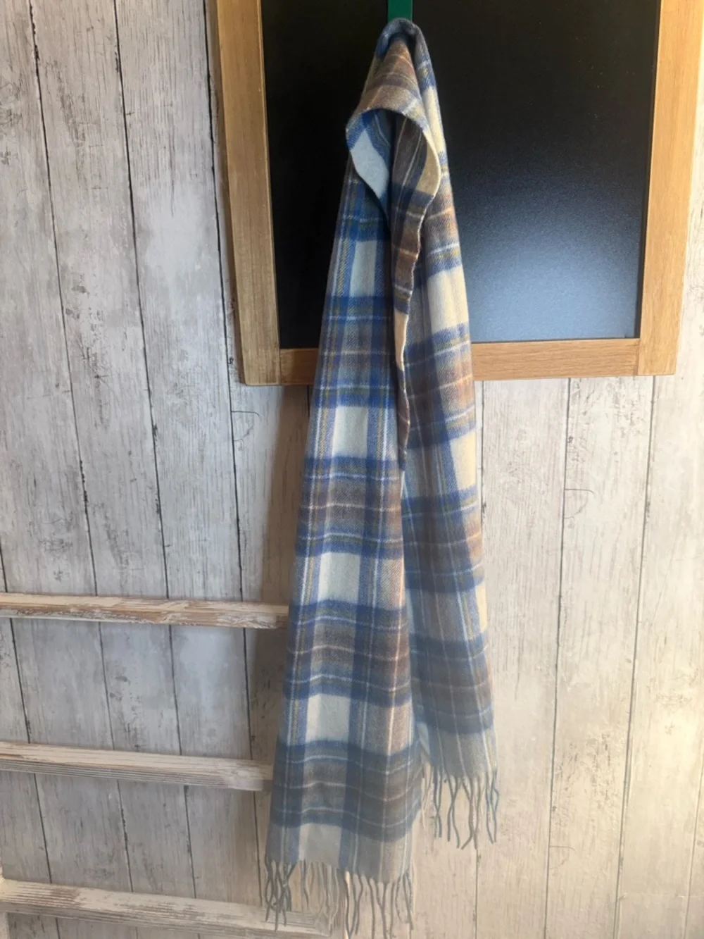 James Pringle Weavers Scotland 100% Pure Wool Scarf Plaid 12x54